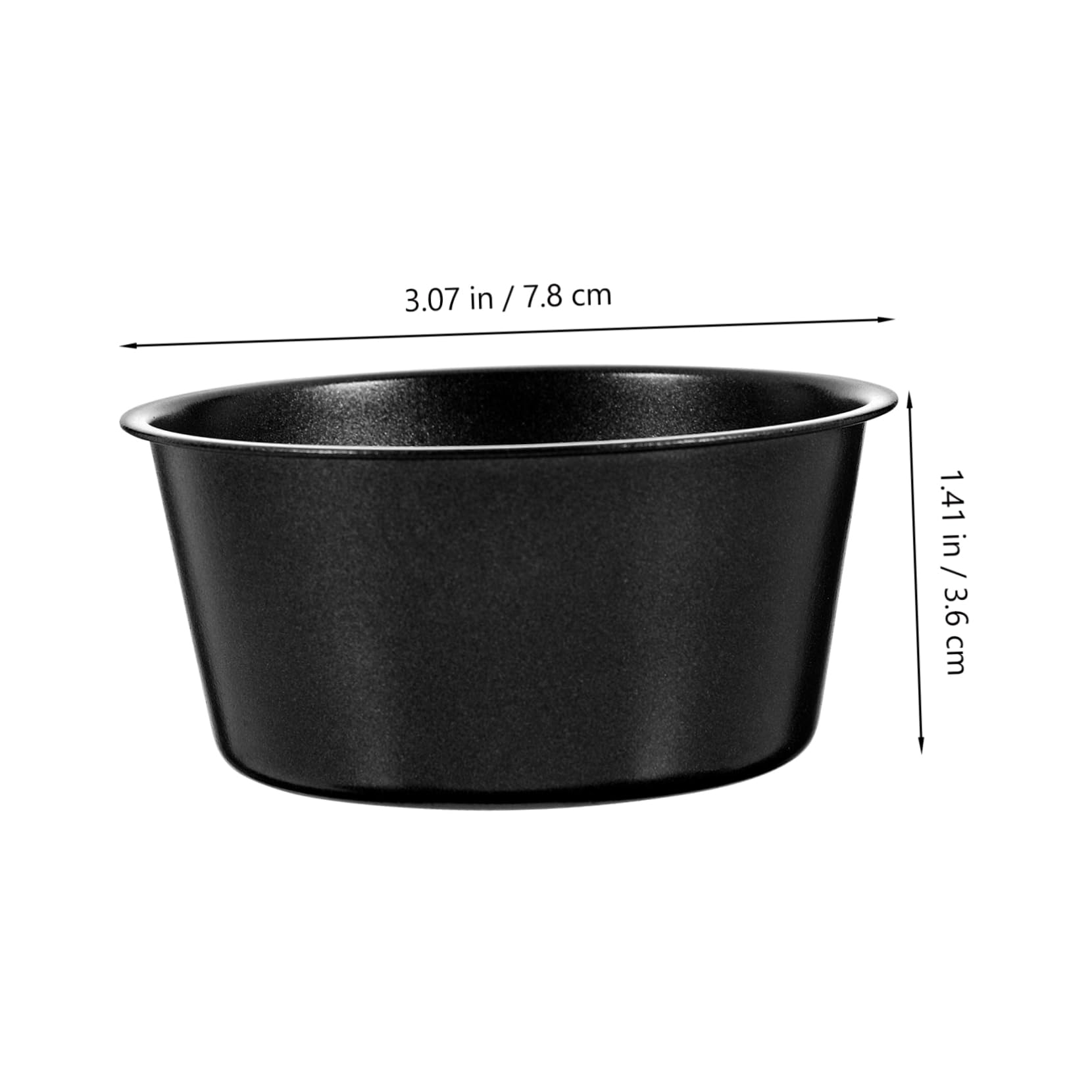 MAGICLULU 12stücke Teiliges Wiederverwendbare Puddingbecher Kohlenstoffstahl Antihaftbeschichtete Muffinformen Für Kuchen Und Desserts Für Backen Und Pudding Zubereiten
