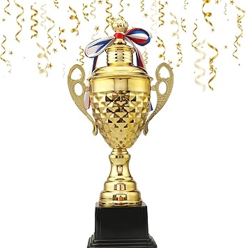 MSYU Gold Trophy Award - Large Trophy Cup for Awards, Sports, Competitions, Tournaments, Parties, for Champion Winners & League Achievements,37 cm