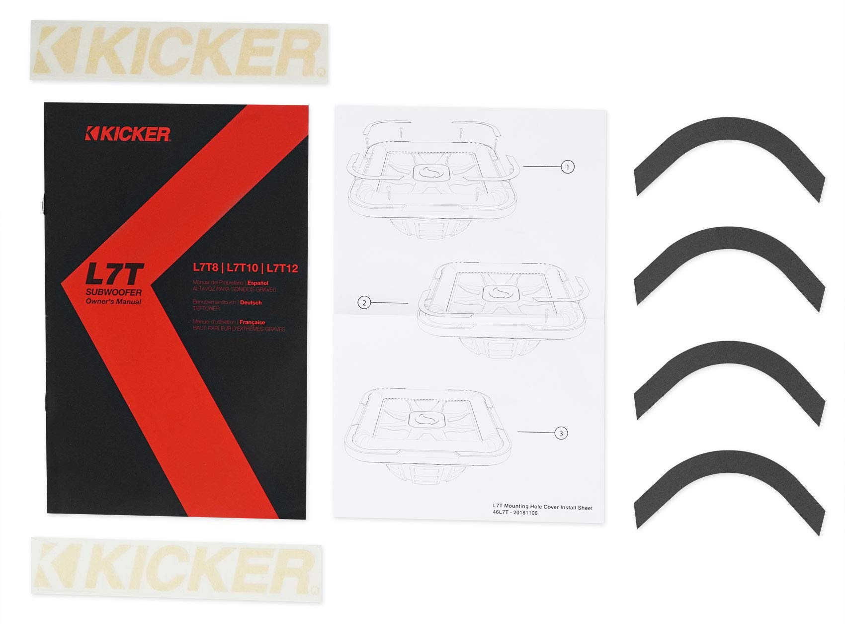Amazon.co.jp: Kicker 46L7T122 12インチ 1200ワット L7T サブ