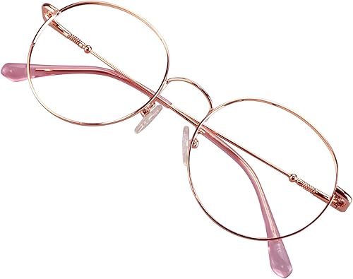 VisionGlobal Lentes de bloqueo de luz azul para mujereshombres, antifatiga ocular, gafas de TV, elegante marco ovalado, antirreflejos