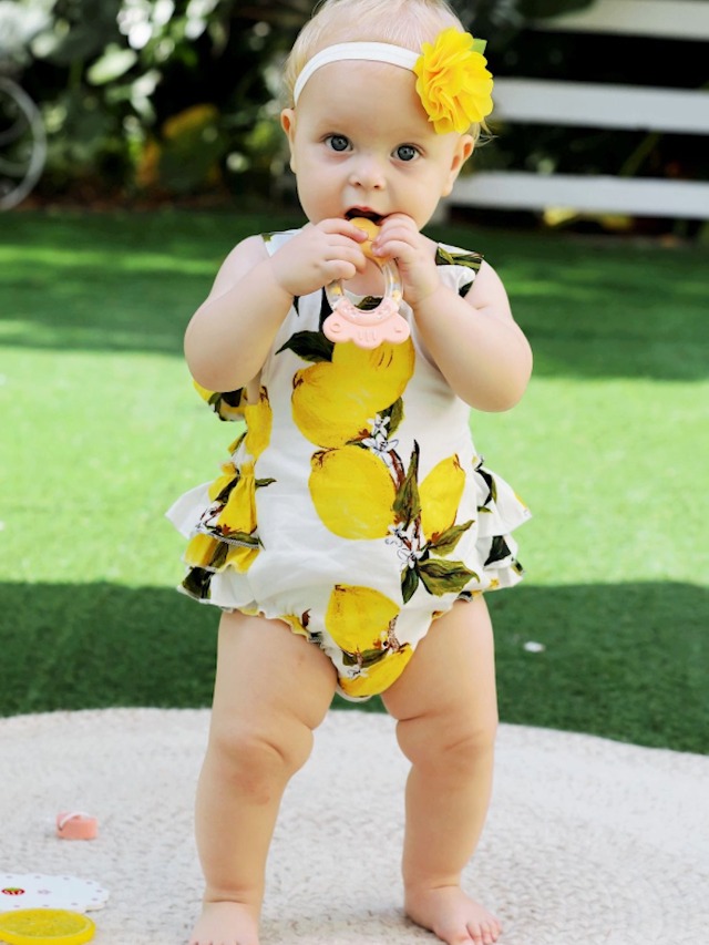 Amazon.com: PrinceSasa Baby Girl's Floral Ruffles Romper Summer