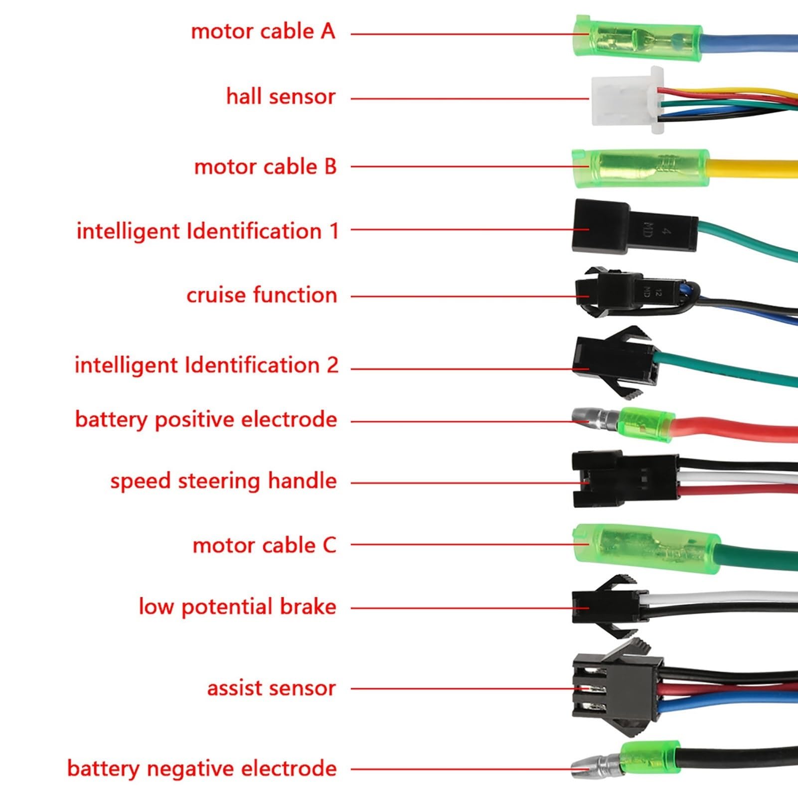 Centralina Monopattino Elettrico Controller motore DC brushless Ebike 24V 350W for bicicletta elettrica, scooter elettrico, accessori for biciclette