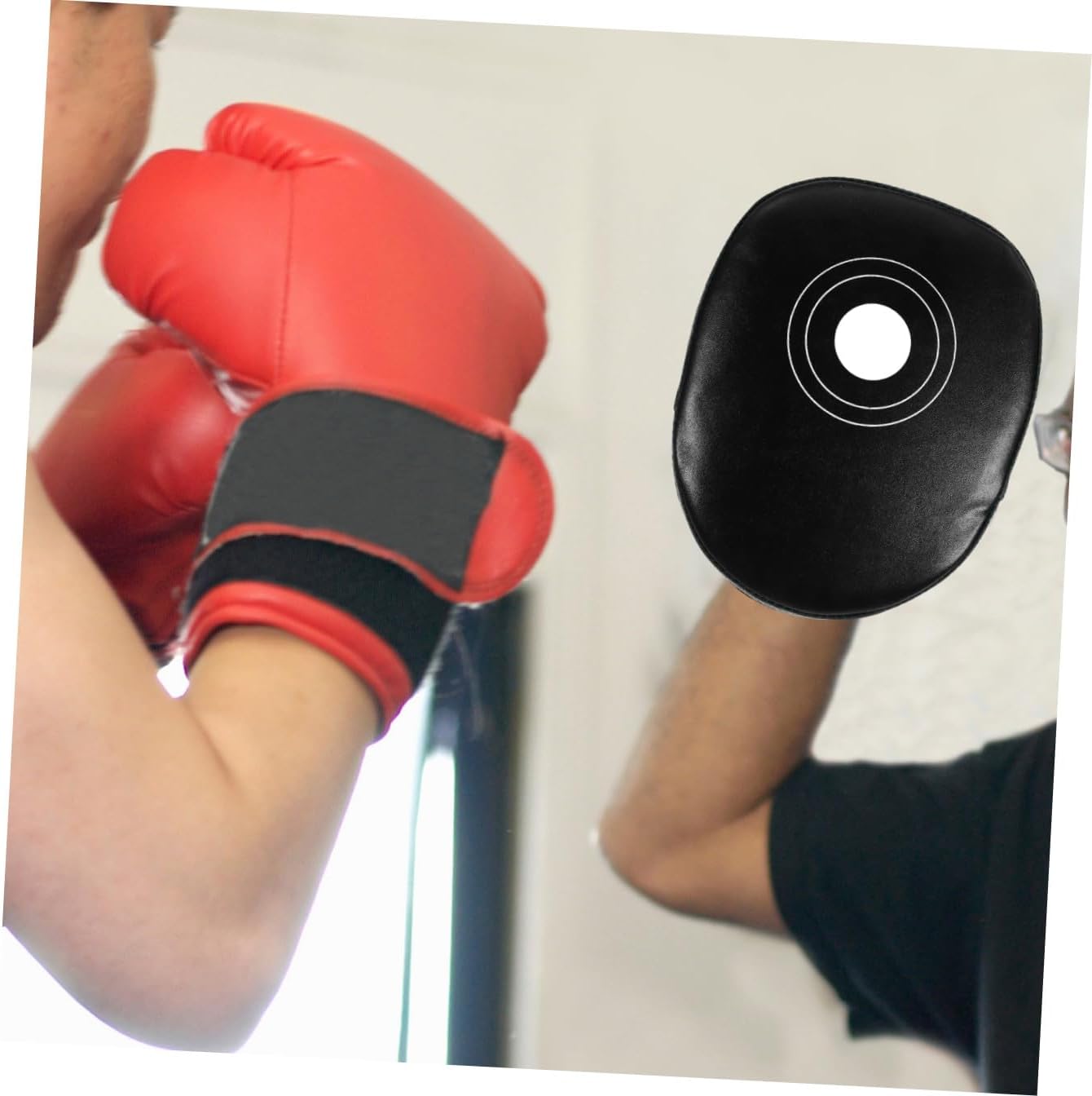 Kisangel Muay Thai Training Hand Mat Curved Punch Mitt Boxing Taekwondo Strike Shield and Adults Martial Arts Sparring Equipment