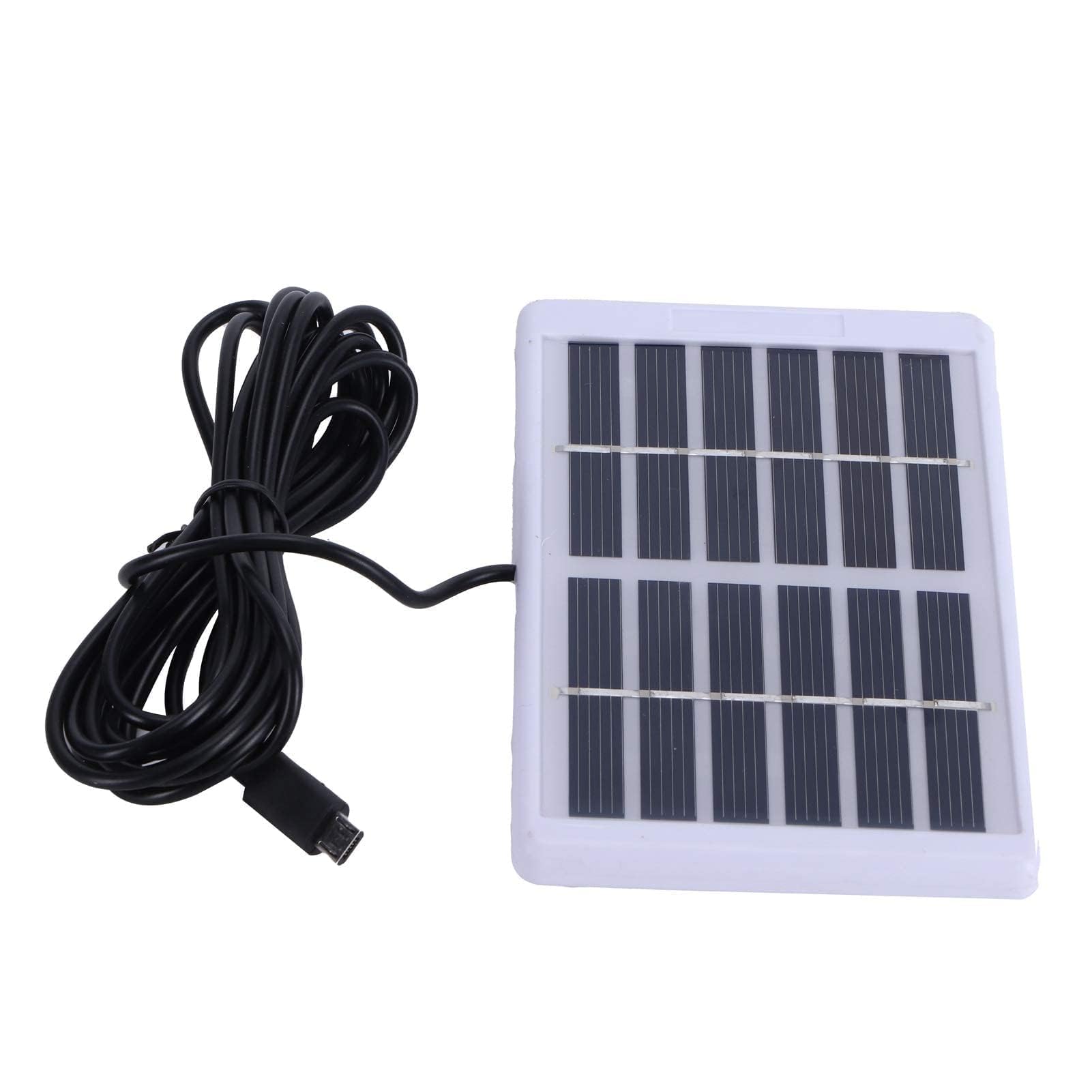 TOPINCN 1.2W 6V Mini Solar Panel, USB Solar Charger with Micro USB Port, Polycrystalline Silicon, High Efficiency, Black-image-25
