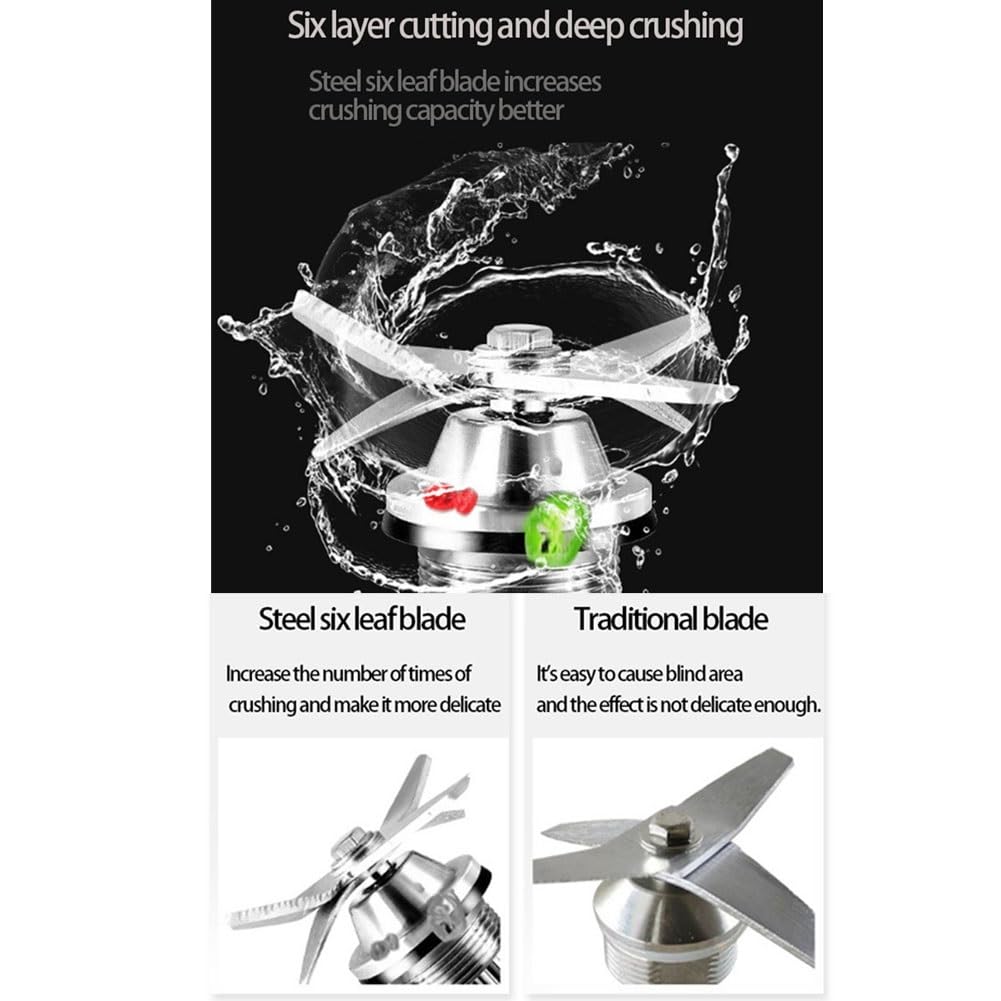 800W Frullatore Mixer Per Smoothie Frullatore Professionale Con 8 Programmi Potente Macinacaffè E Tritaghiaccio 48000Prm Ad Alta Velocità 6 Lame Di Precisione In Acciaio Inossidabile Tritan 2 L