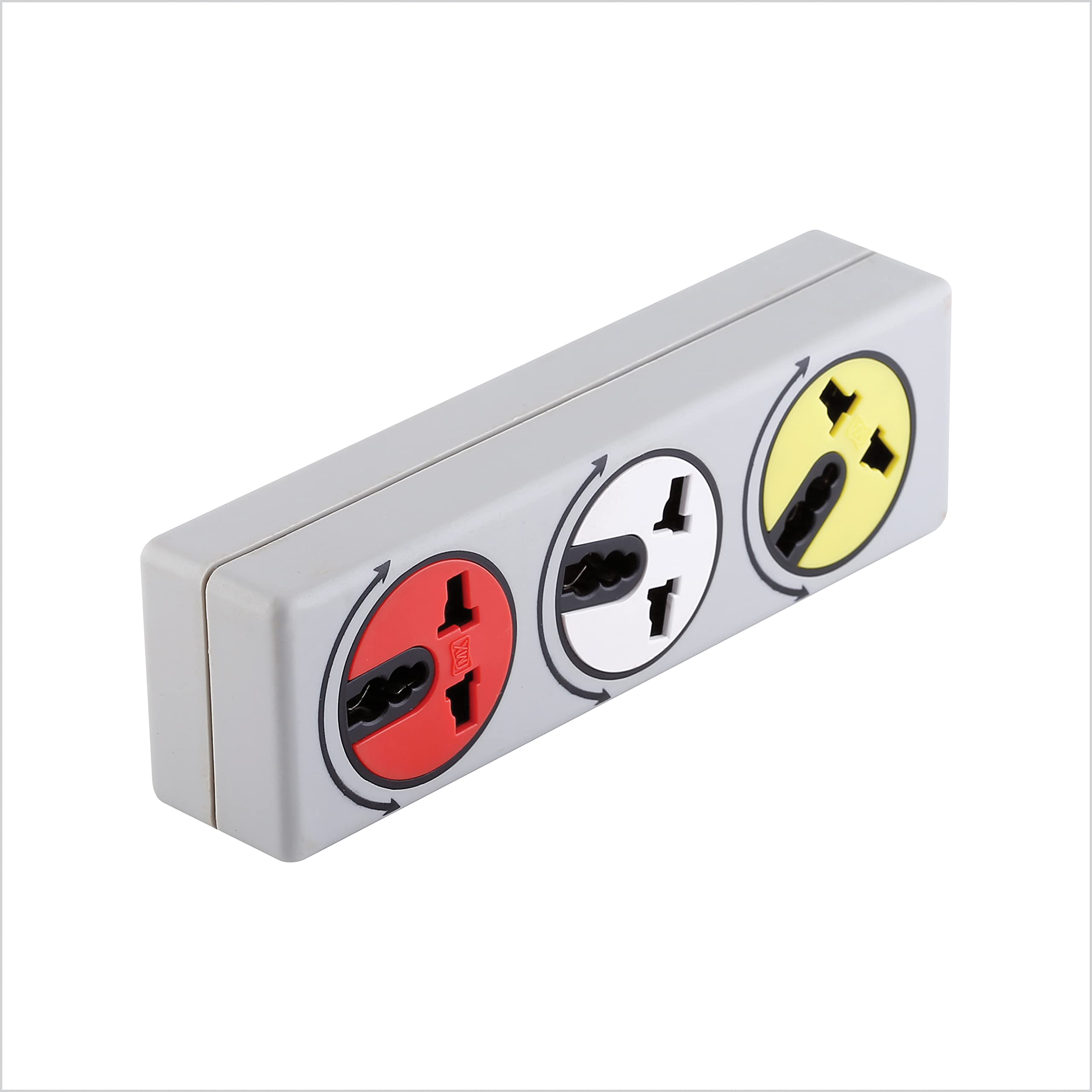 MX 3-Pin Multi-Plug Socket - Individual Switches -6