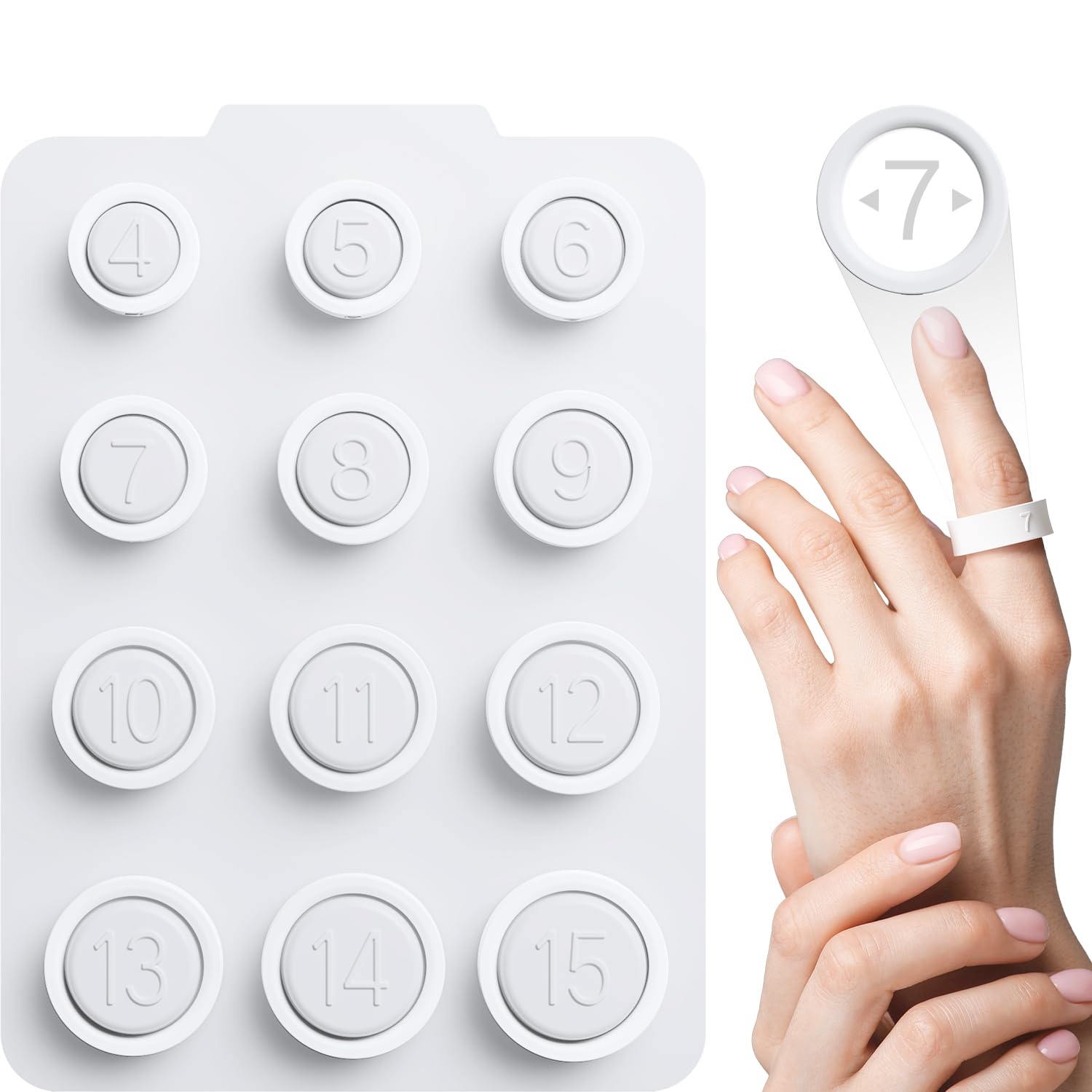 Ring 4 Sizing Kit Compatible with Oura Ring4 Professional Finger Measuring Tool Smart Ring Find Your Before You