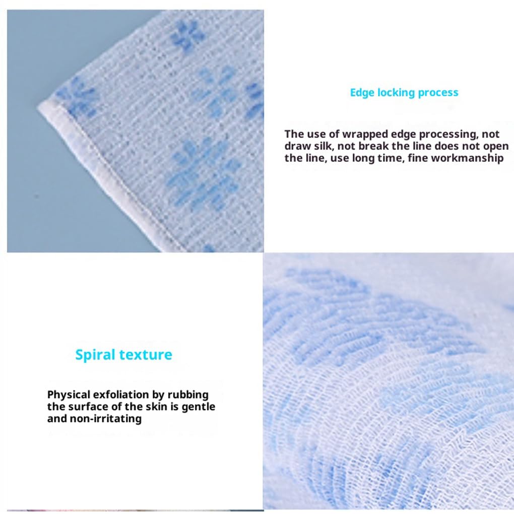 Toalla Exfoliante de Doble Cara con Textura y Cepillo para la Espalda. El Cepillo para la Espalda se Seca rápidamente después de la Ducha. Fabricado con Fibra de, Azul