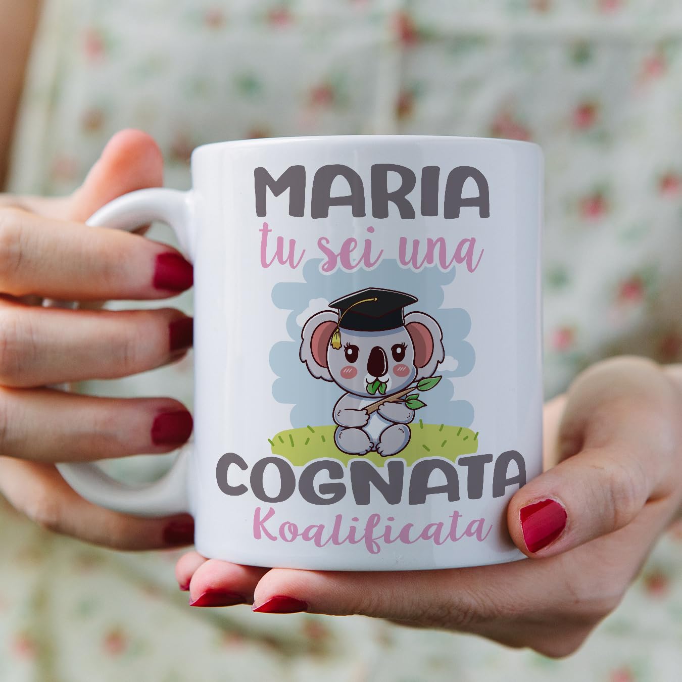 Tazza Personalizzata Per Figlia – 350 Ml – Idea Regalo Compleanno O Natale – Fatta In Italia
