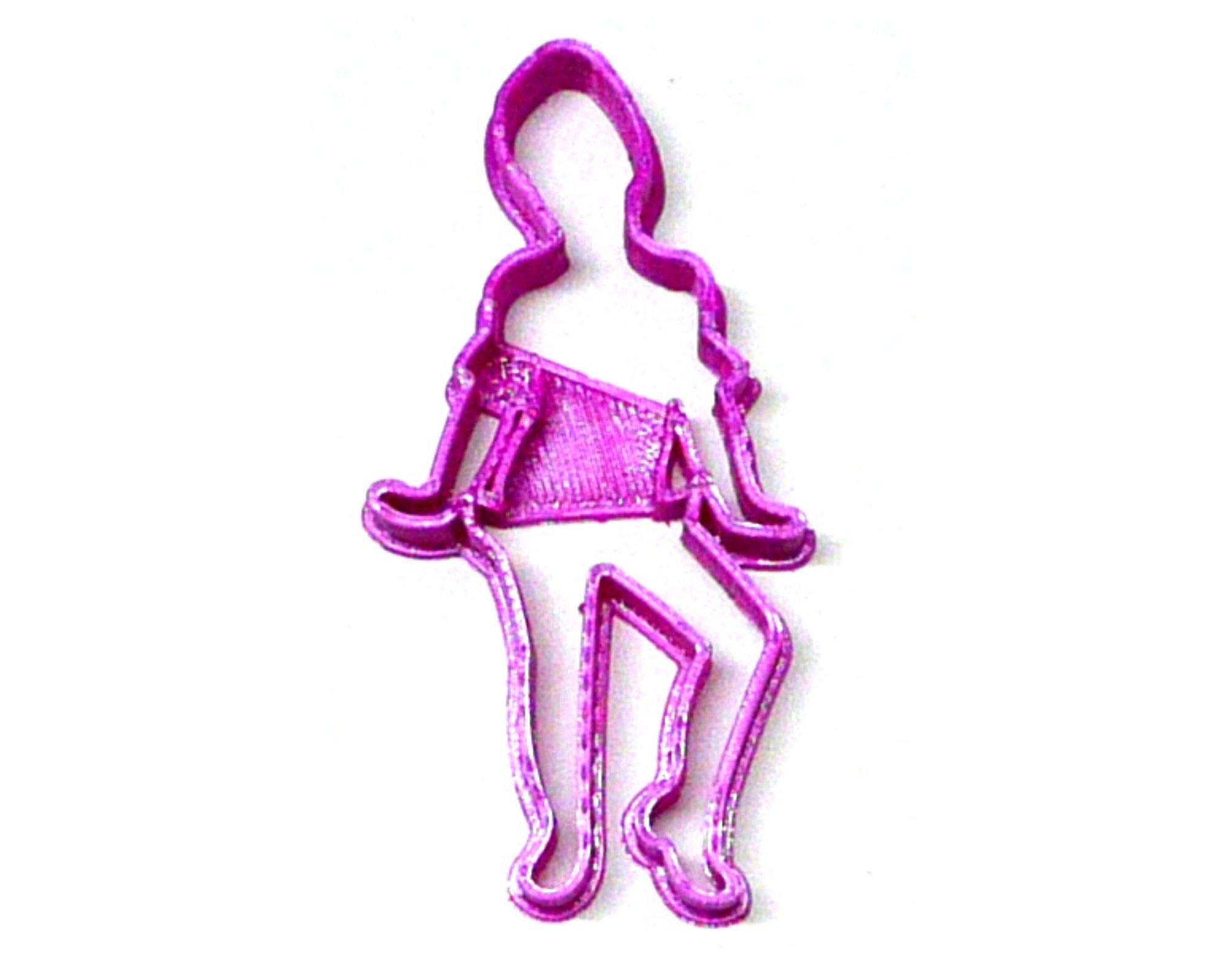 JAZZ DANCER POSE TWO PERFORMANCE DANCE COMPETITION SPECIAL OCCASION COOKIE CUTTER BAKING TOOL 3D PRINTED MADE IN USA PR2245