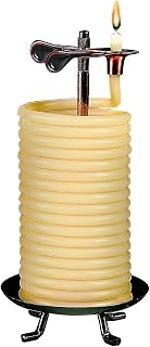 Candle by the Hour 80-Hour Beeswax Vertical Candle - Eco-Friendly, Self-Extinguishing, Natural Honey Scent
