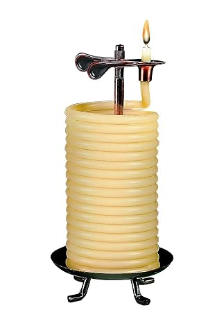 Candle by the Hour 80-Hour Vertical Candle Eco-friendly Natural Beeswax with Cotton Wick
