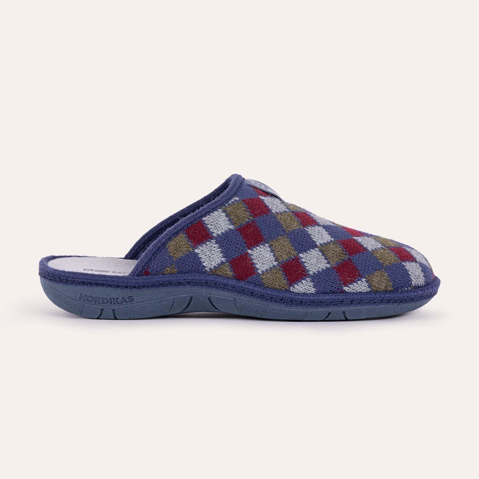 NORDIKAS - Zapatillas de Casa Hombre Boreal Arlequin - Pantunflas Antideslizantes Hechas en España