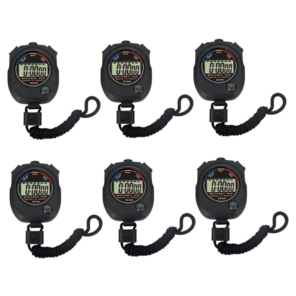 Cronómetro Electrónico Deportivo de Árbitro Zsd-009 6 Piezas