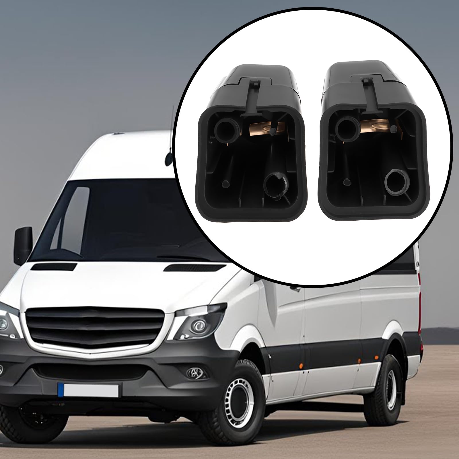 2 x alloggiamento bianco anteriore superiore laterale sinistro destro A0018208256 A0018208356 compatibile con Mercedes-Benz Sprinter Vario T2