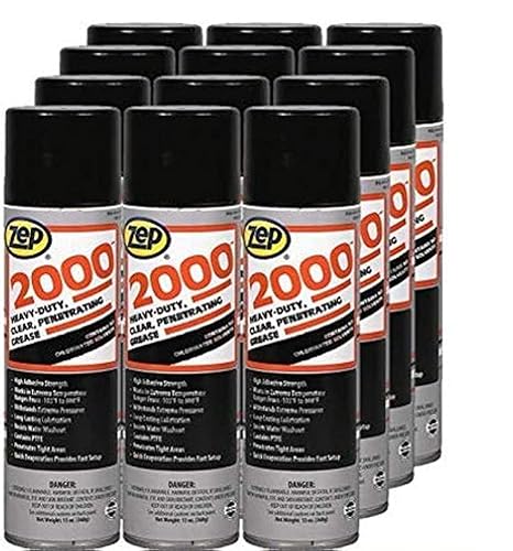 Zep Aerosol lubricante de alta presión 2000  13 onzas (caja de 12) 416401  Fórmula penetrante de fuerza industrial