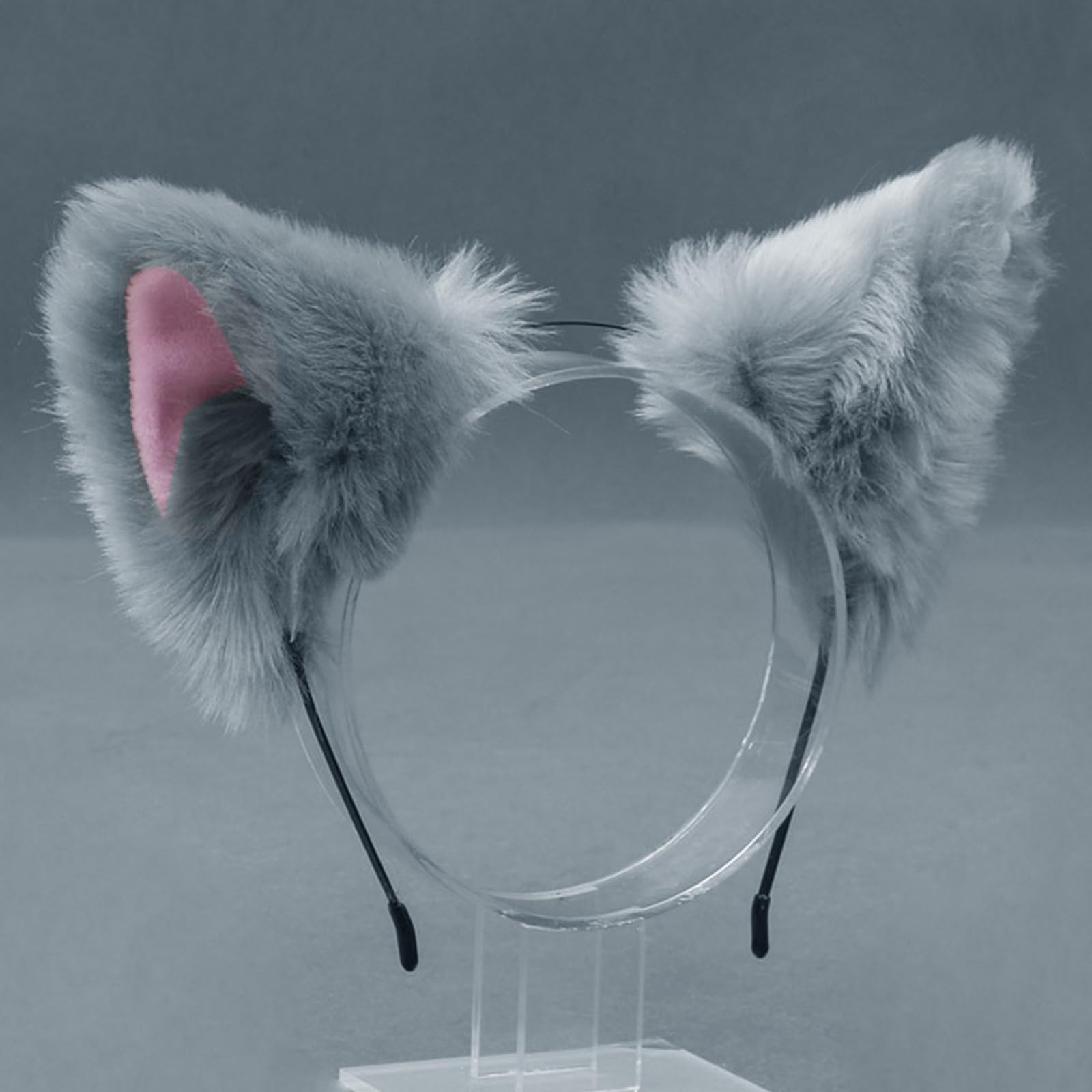 Fentency Women Realistic Furry Animal Ears Headband Anime Cosplay Hair Hoop