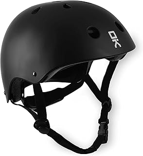 SOKE Scooter Helm 1692, 17x27x23cm, 54-58cm Kopfumfang, Größe M, Schwarz Matt, ABS, EPS, Leicht, Langlebig, Zertifiziert Rücklicht, Fahrradhelm in sportivem Design für den Stadtverkehr