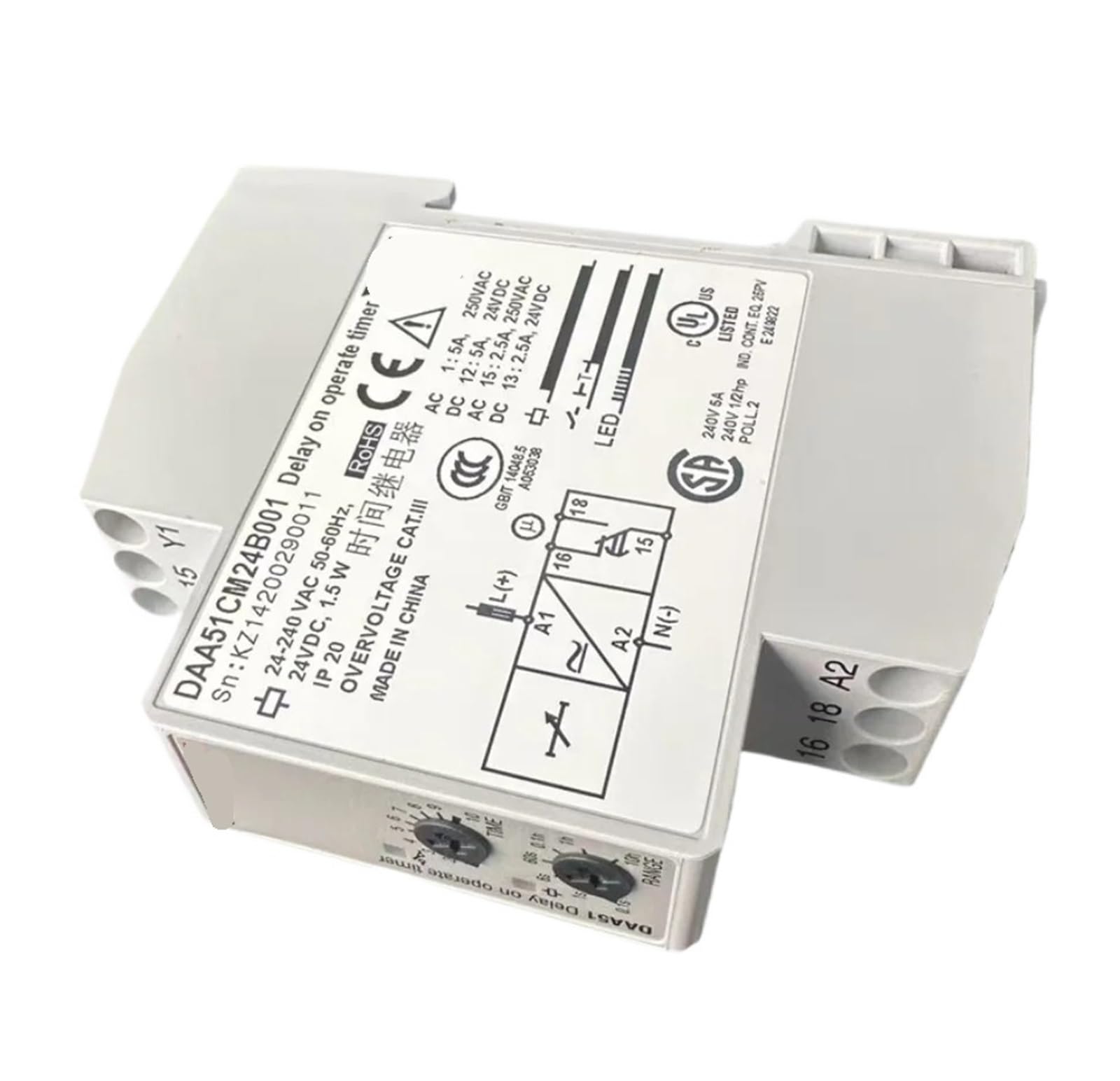 ZVQYSGIW DMB51CM24B006 DMB51CW24B004 Time Relay(DMB51CM24B006)