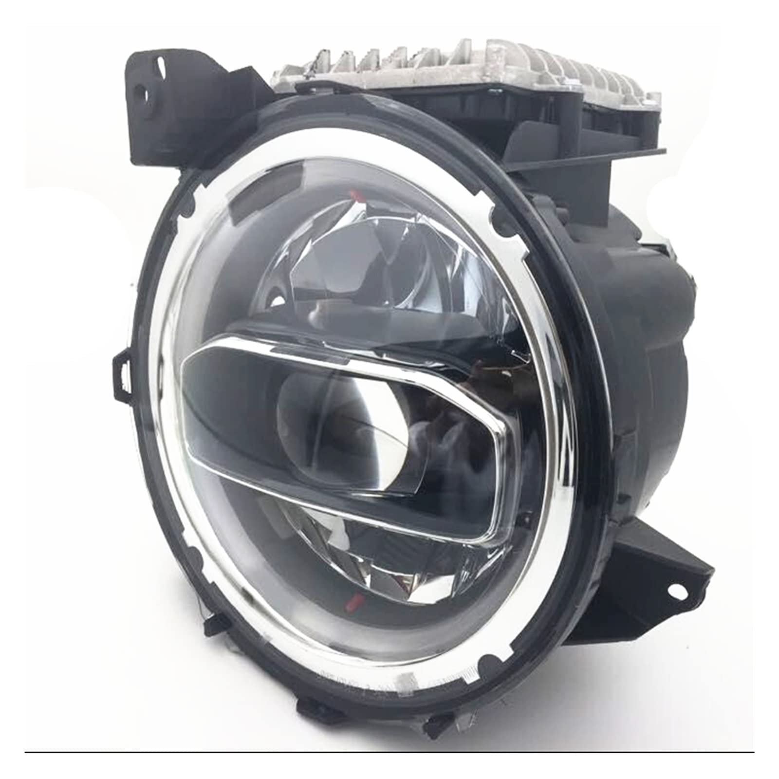 2pcs Compatible With Jeep JL 9Inch Headlight Led Hi Low Beam White Amber Halo Ring Front Bumper Headlamp 90W Compatible With Jeep Wrangler JL 2018 2019+(No Blue Start Halo)