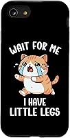 Vista 18 de Funny Short Legs Cat Meme Wait for Me, I Have Little Legs Case for iPhone 17