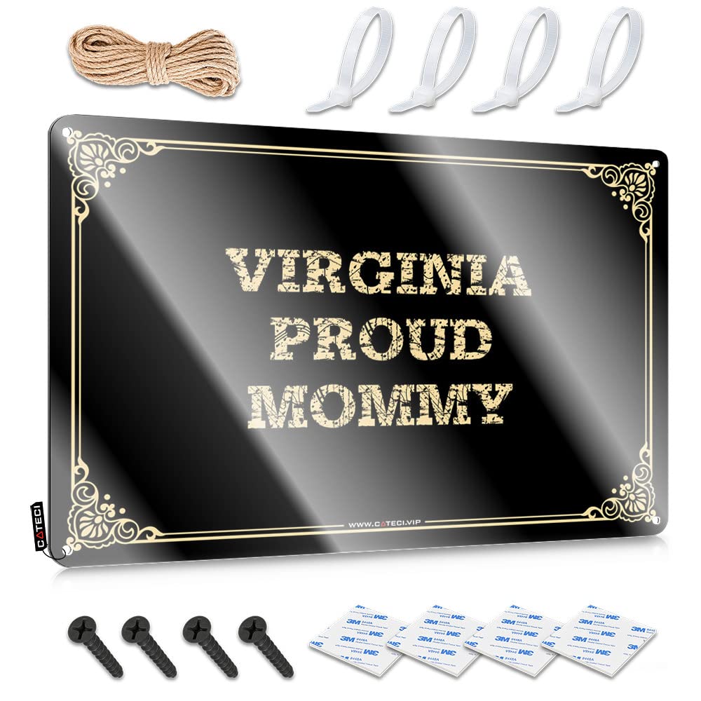 MGHTLCCME Beer Limit Sign Virginia Proud Mommy Tin Sign Signs For Room Tin Decor(20X30CM)