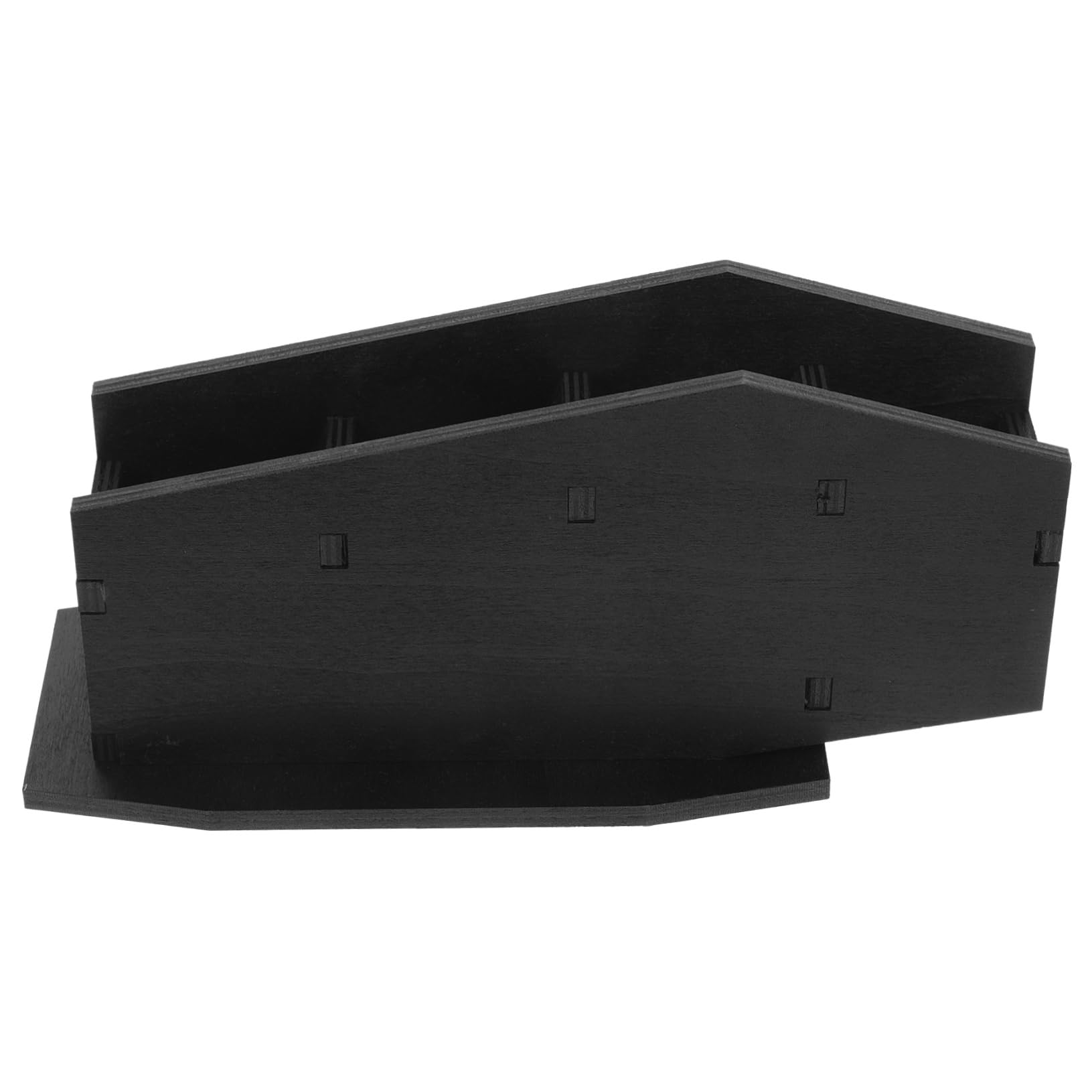Étagère cercueil en bois gothique pour ranger ses pinceaux et nettoyer son bureau encombré