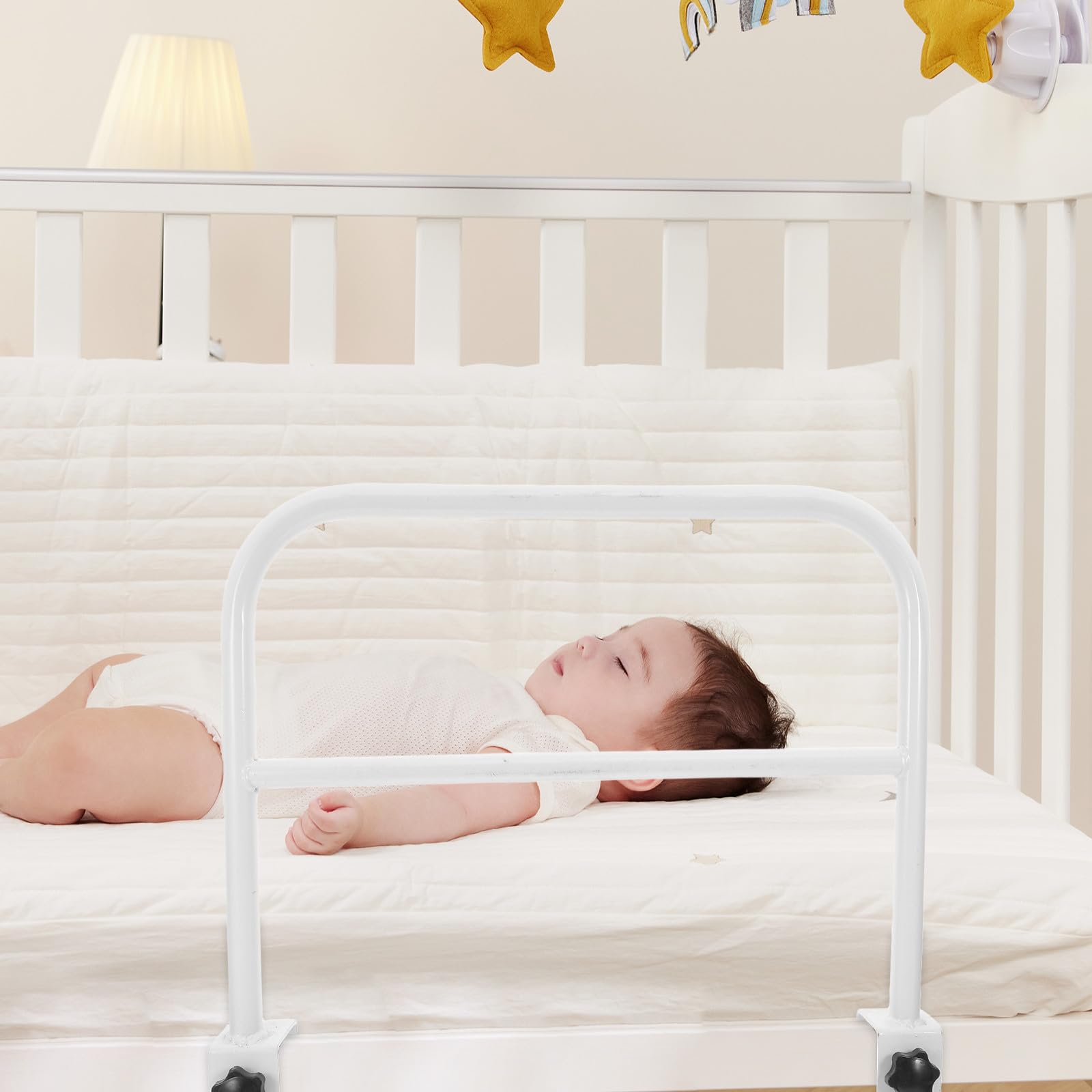 Levemolo 2 barandillas de Cama para niños pequeños - Barandilla para literas de bebé - Sistema de Seguridad de Anclaje Reforzado para protección Lateral de Dormitorio, guardería y hogar