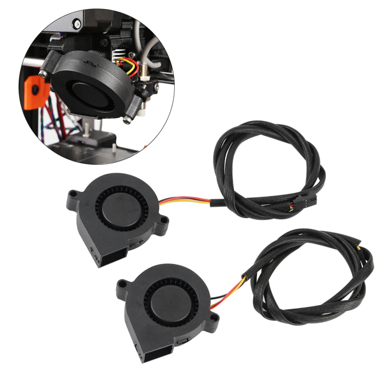 Mobestech 6pezzi Ventola Radiale Silenziosa Per Raffreddamento Stampante Cuscinetto Idraulico Facile Installazione Compatibile Prusa Accessori Per Prevenzione Surriscaldamento
