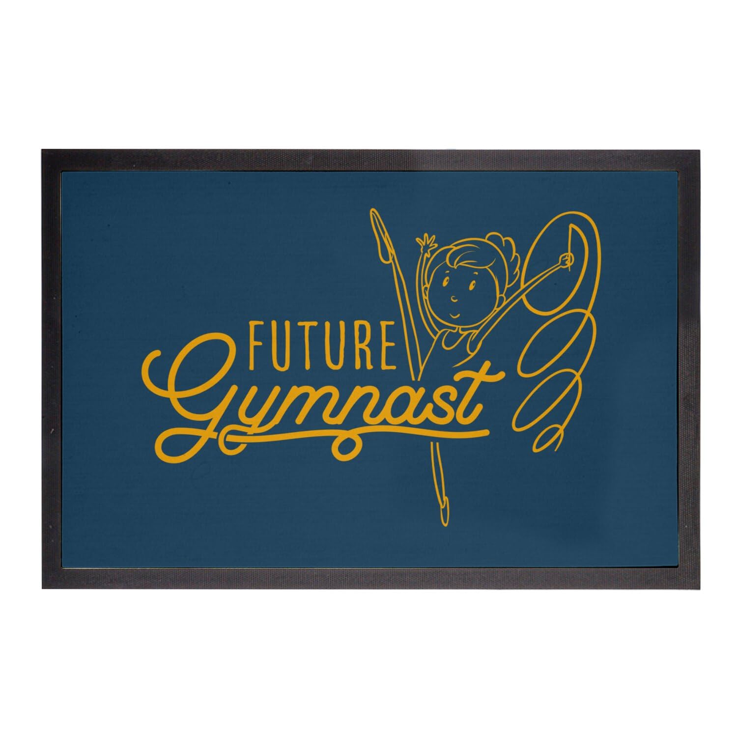 Paillasson Bleu Sport Passion pour inspirer les futurs gymnastes