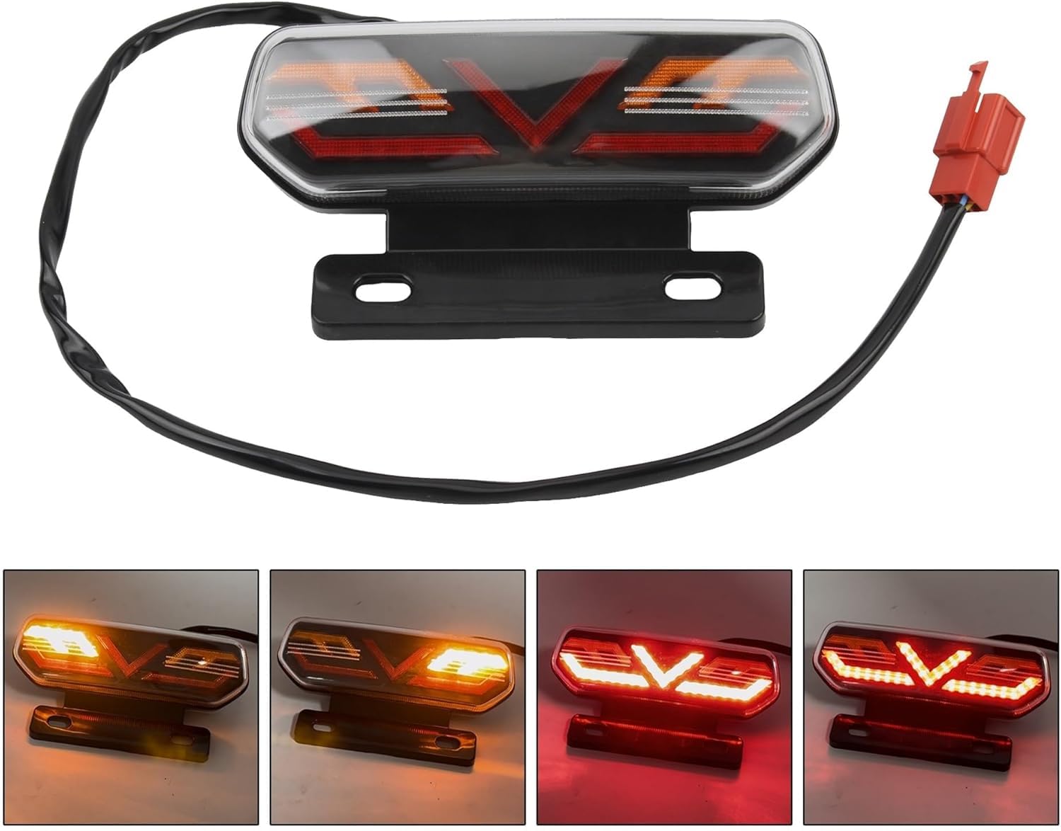 Luz de Freno Trasera Moto Para Para Yamaha Para Para Suzuki Luces intermitentes de dirección para motocicleta Luz de freno de motocicleta Luz trasera Luces traseras