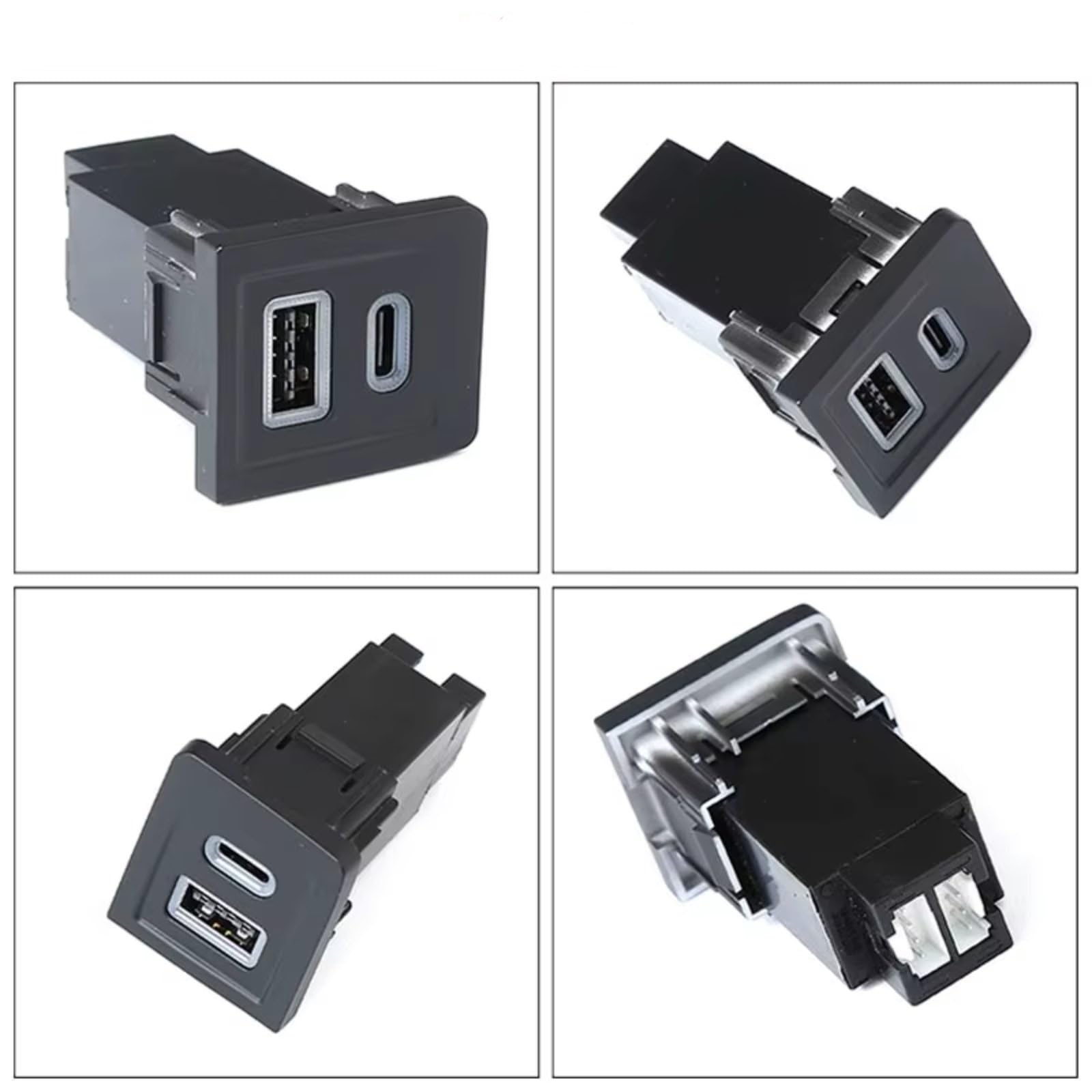 Interruttore Auto USB AUX Console Presa USB Compatibile Con Per Per T5 2008-2012 Auto Controllo Centrale Foro In Basso A Destra Per Presa Caricatore PD QC3.0
