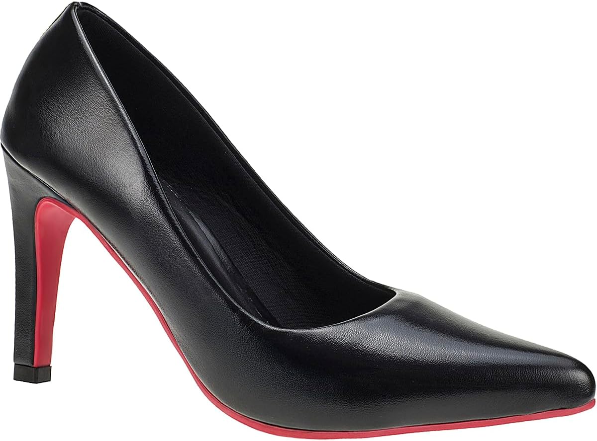 Sapato Feminino Scarpin Salto Alto Fino Confortavel Moda Social 4000