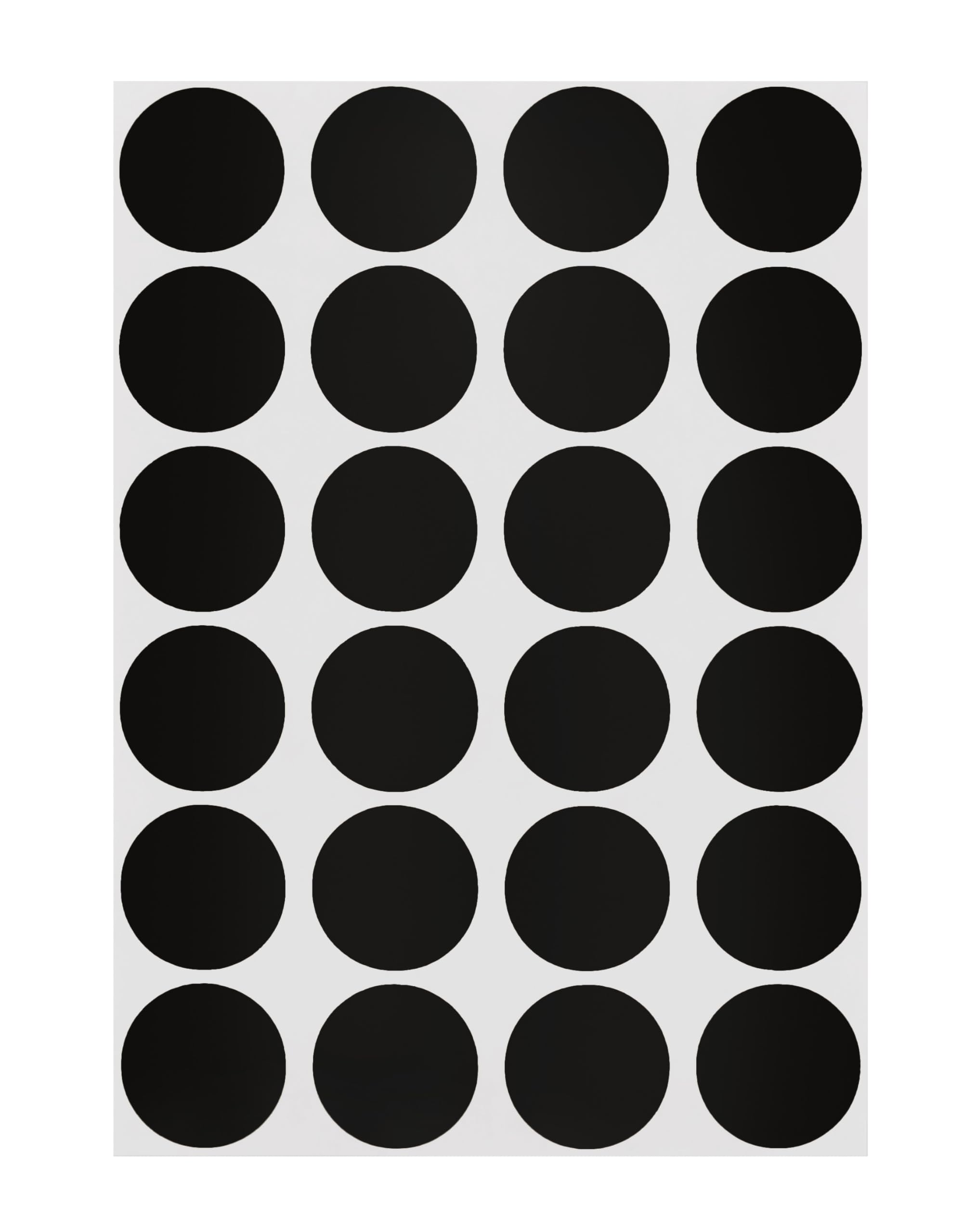 ChromaLabel 0.75 Inch Round Label Permanent Color Code Dot Stickers, 1008 Pack, 24 Labels per Sheet, Black