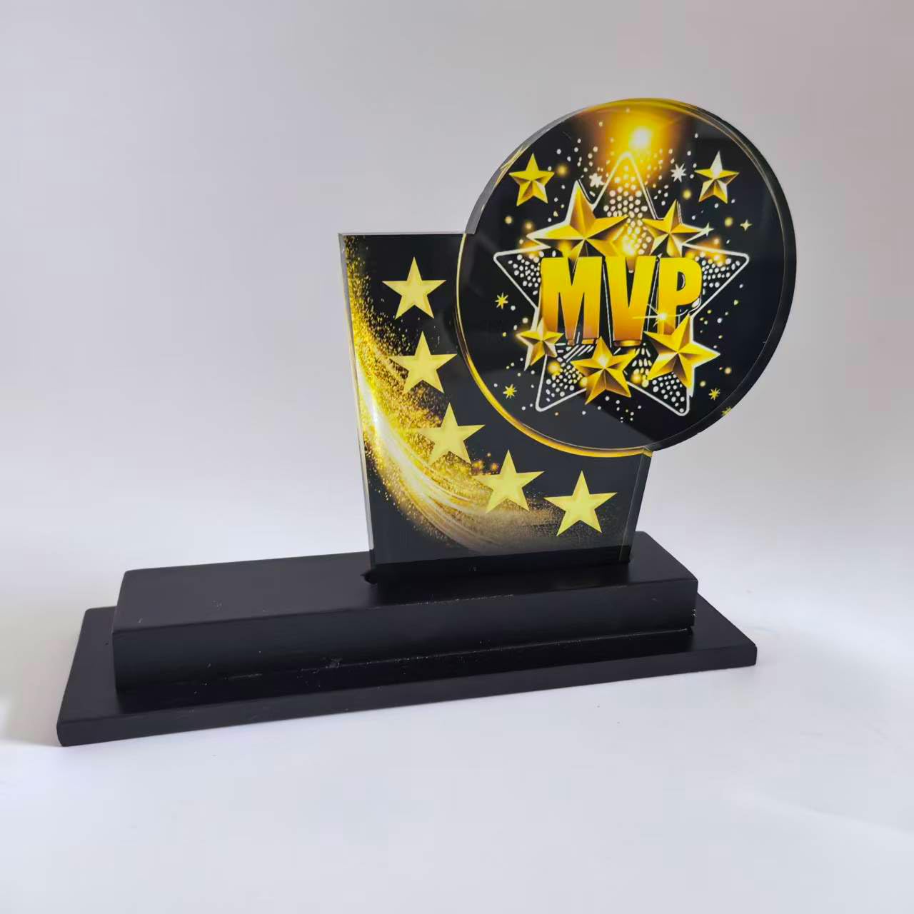 MVP Trophy - Trofeo de acrílico de 15,24 cm, premios, premios, copa MVP, trofeo, medallas para fútbol, baloncesto, fútbol, béisbol, torneo, liga, regalo de campeonato (una pieza)