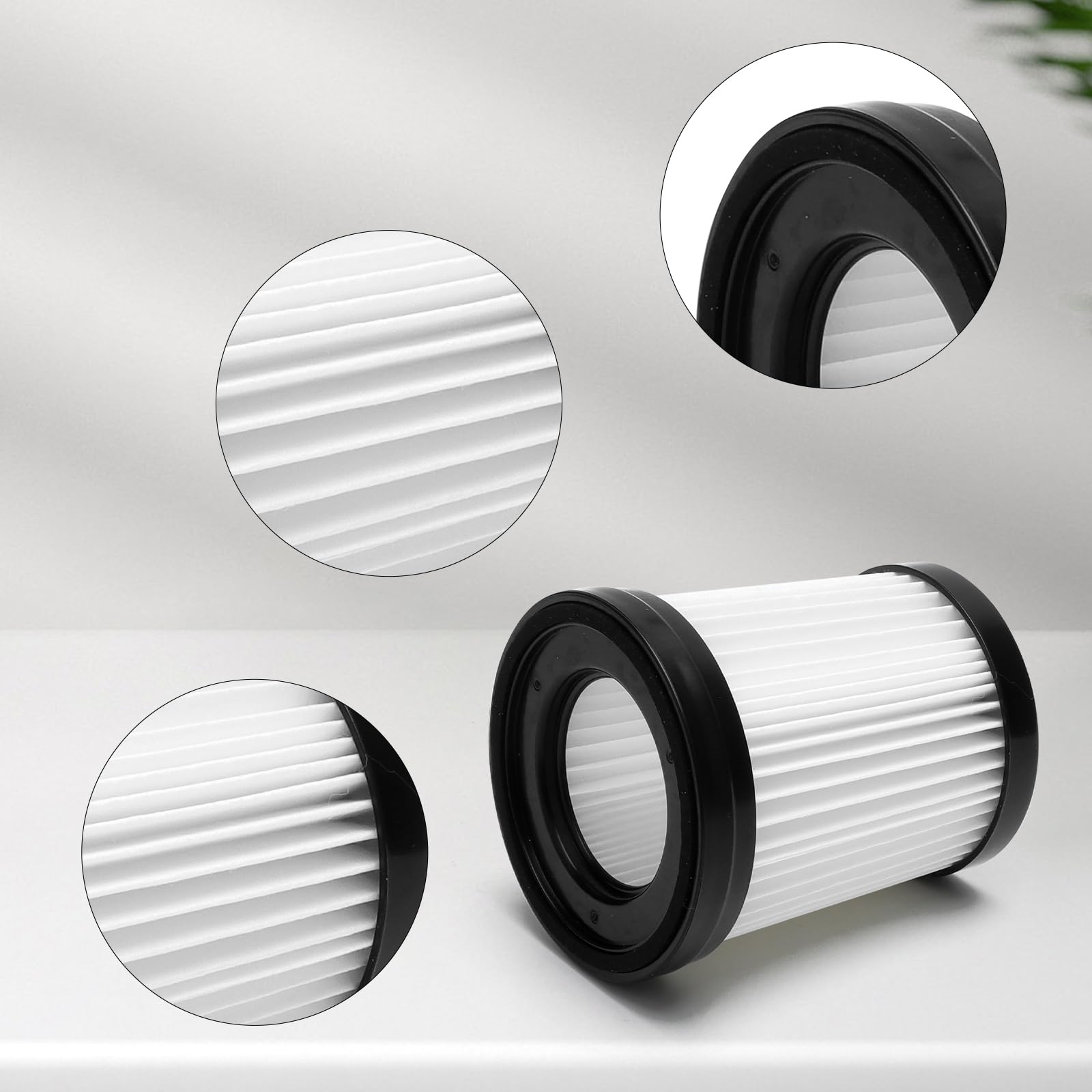 4 Filtros HEPA de Repuesto para aspiradora Lubluelu 202, filtro de repuesto Fabuletta FSV001 FSV101, filtro HEPA compatible con Oraimo OSV-102, Girnoor G160 G165 Afoddon A300