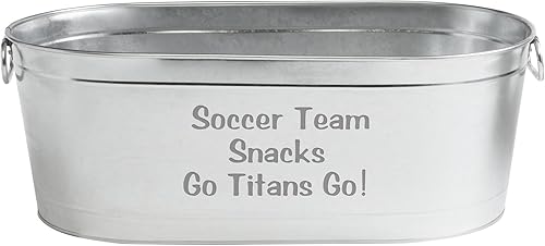 Let's Make Memories Tina de bebida personalizada  Tina de bebida personalizada  Esencial único y entretenido  Tina de bebida galvanizada  20  de