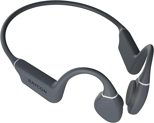 Raycon Auriculares de conducción ósea, auriculares deportivos Bluetooth de oreja abierta con micrófono, auriculares resistentes al agua IP68 para