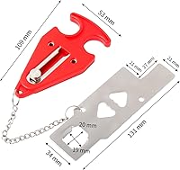 Vista 2 de Cerradura de puerta portátil Cerradura de viaje con bolsa de almacenamiento evita el acceso no autorizado Seguridad antirrobo y privacidad Air BNB