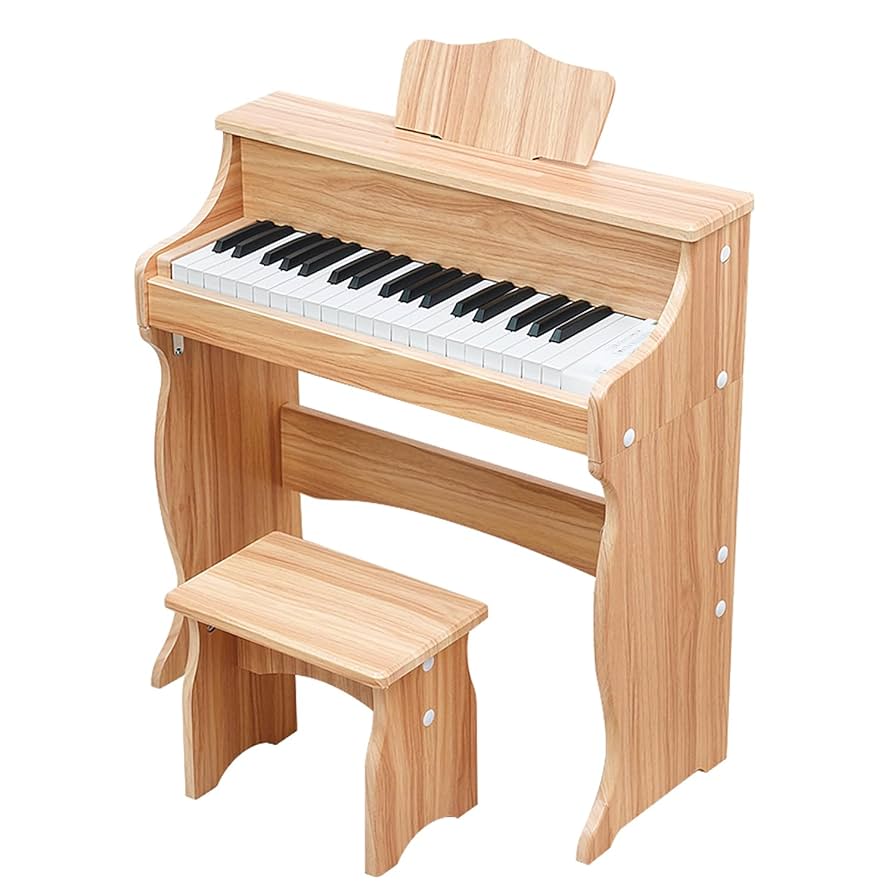 Amazon.com: Losbenco Wooden Kids Piano, 37 Keys Toddler