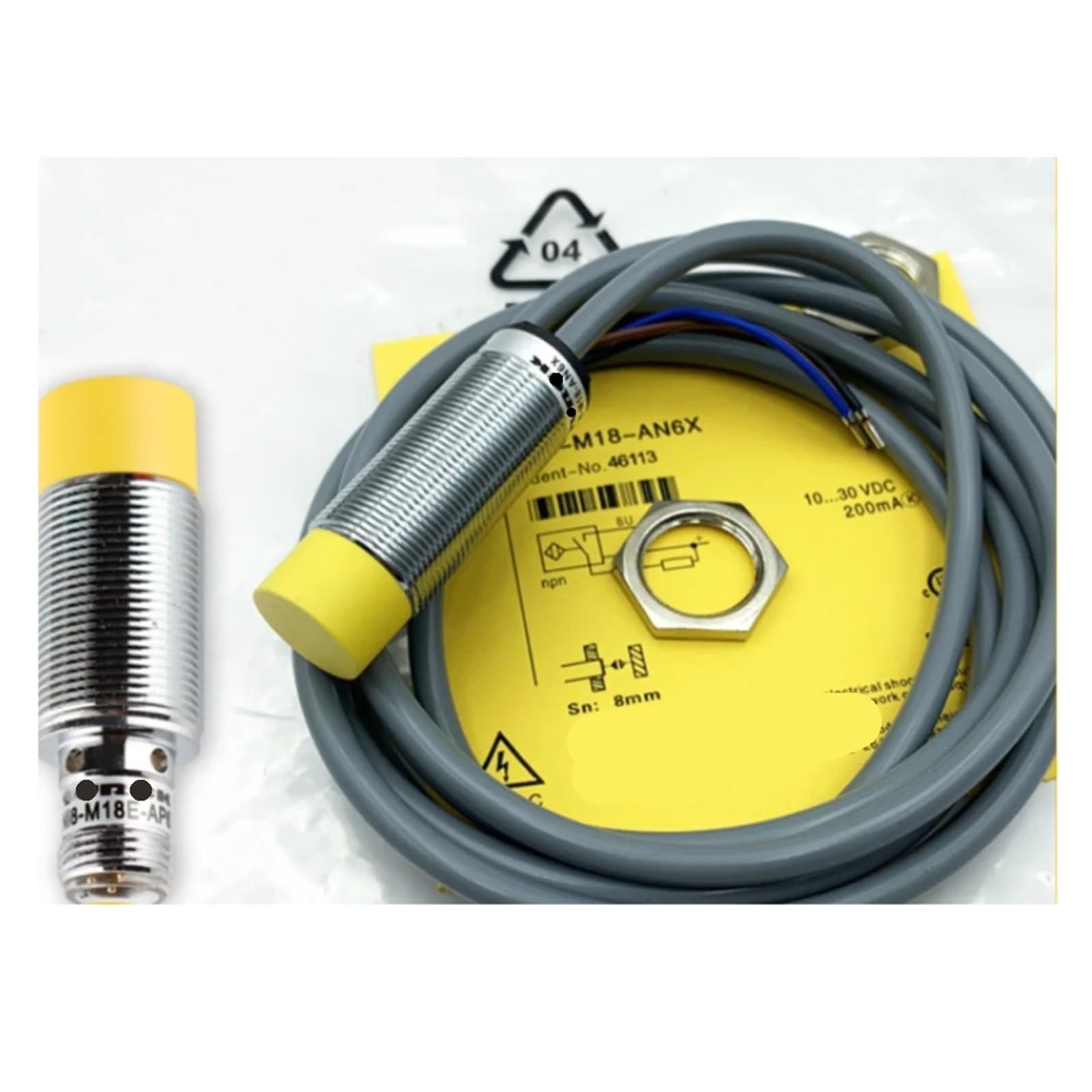 Cjkxpzmh One Color 1Pcs Ni4-M12-An6x-H1141 Ni4-M12-Ap6x-H1141 Proximity Switch Sensor(Ni4-M12-Ap6x-H1141)