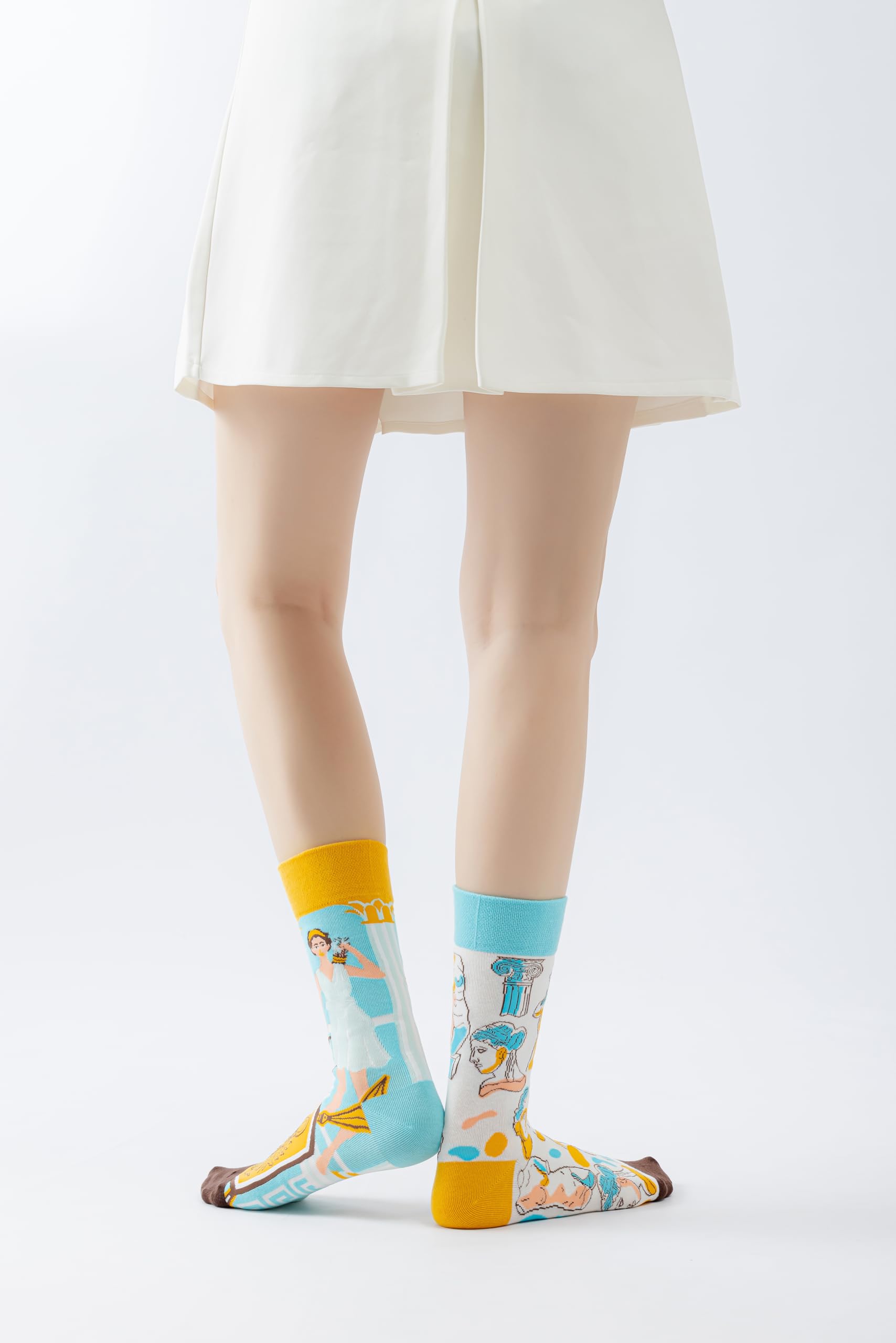 Calcetines Divertidos Unisex para Mujer y Hombre con Diseños Asimétricos en Par - Temas Animales, Comida, Fruta, Deporte y Arte en Algodón - Ideal para Regalos — view 6