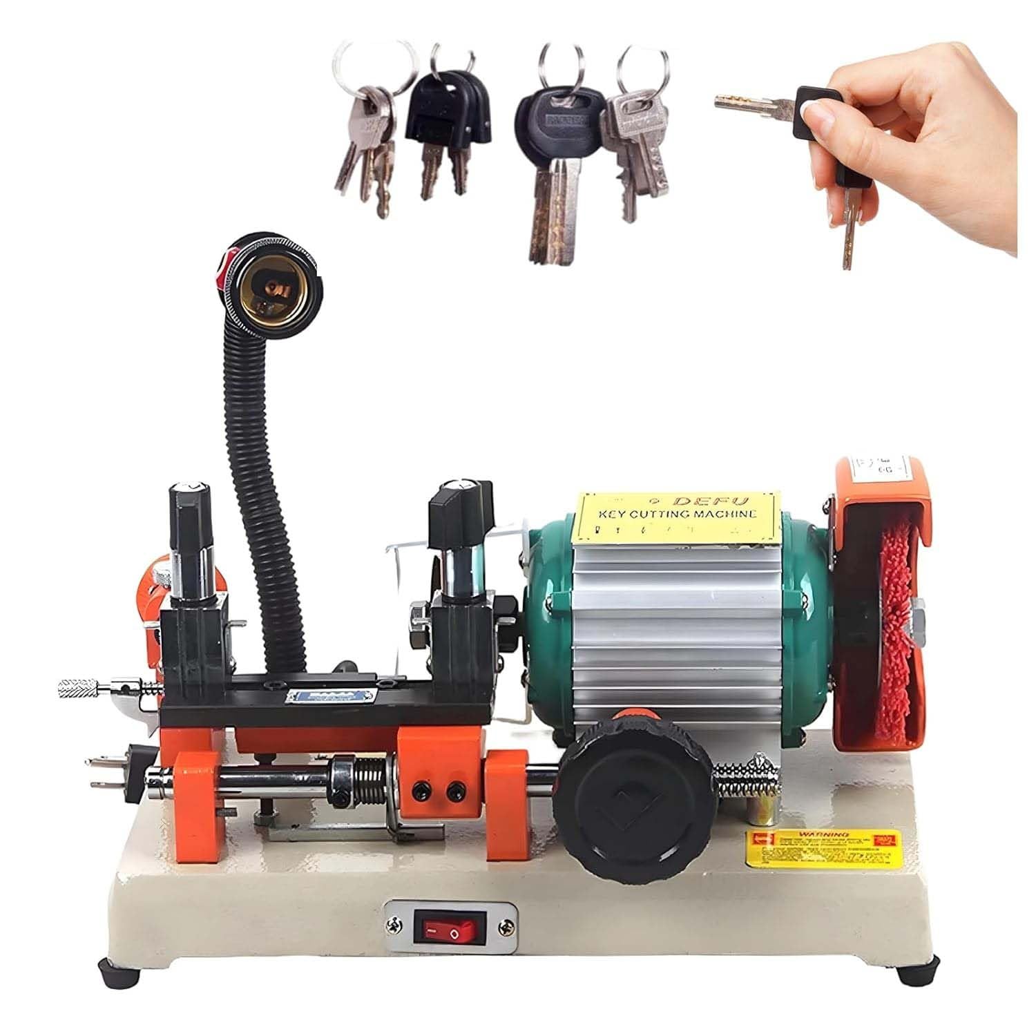 Máquina de corte de llaves 1200W para duplicar llaves de motos y puertas
