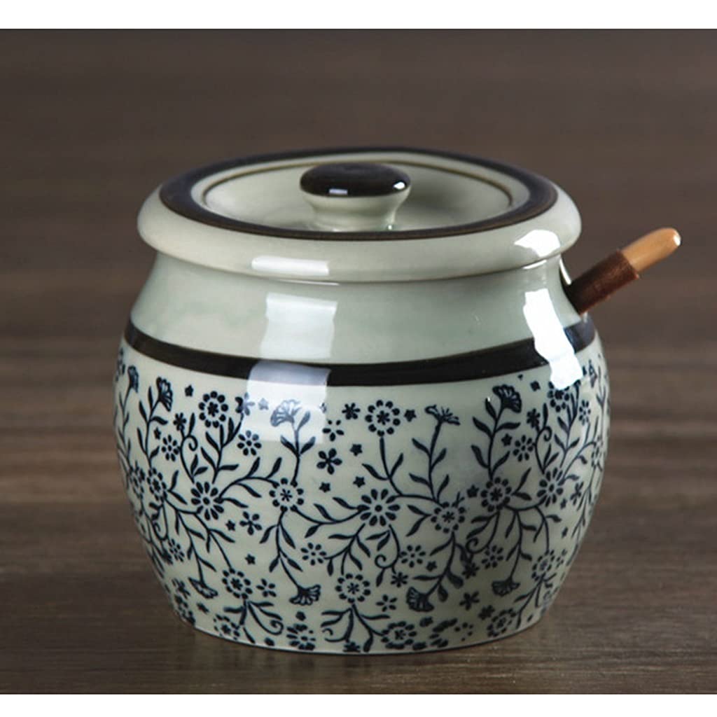 Set di contenitori per condimenti, Contenitore per condimenti in Ceramica da Cucina, Scatola per condimenti per Uso Domestico, Set di contenitori per spezie, zu,D