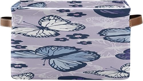 Hermosas cestas artísticas de tela duradera para guardar ropa, armario y estante para garaje, paquete de 2