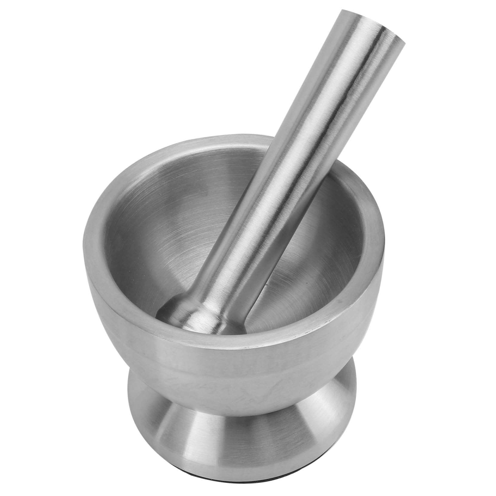 OKUMEYR 1 Set Stainless Steel Garlic Masher with Cover Manual Kitchen Utensil for Home Restaurant and Outdoor BBQ Non Slip Design for Easy Grinding