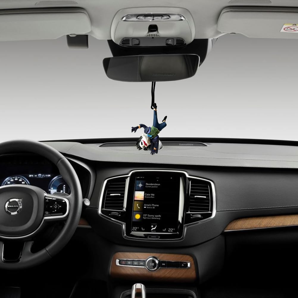 LGQHCE Coche Accesorios Payaso, Retrovisor Colgante Decorativo, Halloween Coche Oscilante, Mejor Regalo