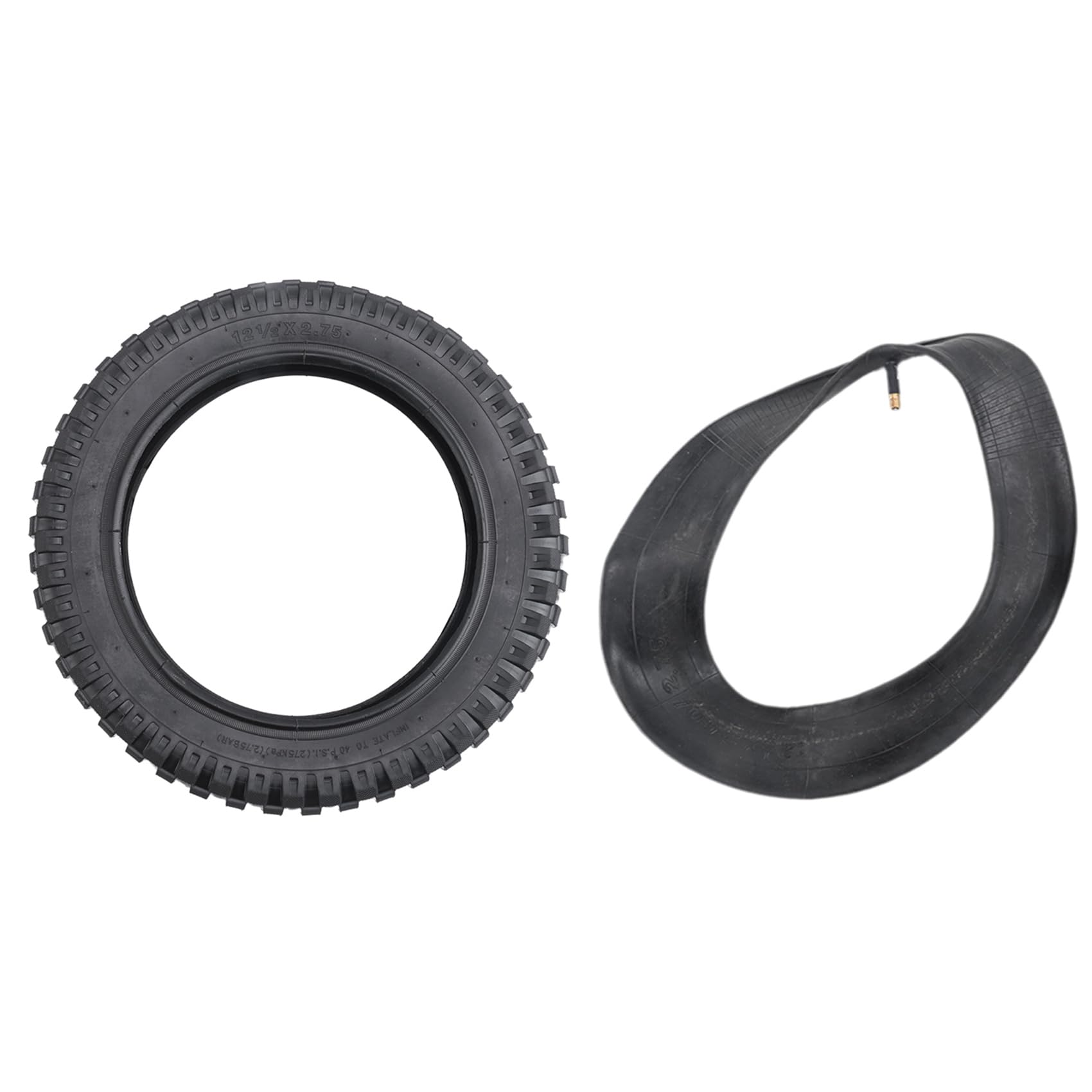 Pneu 12 1/2 x 2.75 + chambre à air pour moto 49 cc Mini Dirt Bike Pneu MX350 MX400 Pneu de scooter Pneu résistant à l'usure 12"