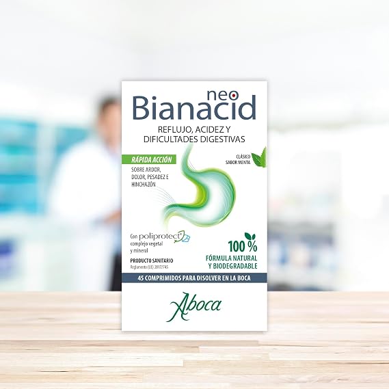 Aboca Neobianacid for Digestion, Chewables, 45 Pieces, Set of 2