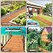Tatuo 2 Pack Wooden Garden Pathway, 8 ft L x 17 in W Roll Out Walkway Outdoor Path Wood Flooring Boardwalk Pavers for Garden Backyard Patio Beach Outdoor Wedding Party